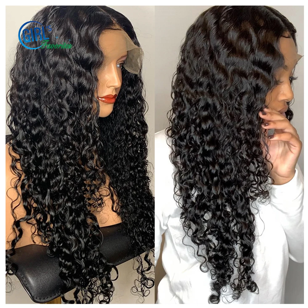 

Brazilian Jerry Curly HD Lace Front Wig Pre Plucked 13x4X1 Lace Frontal Human Hair Wig Glueless Lace Wig with Baby Hair