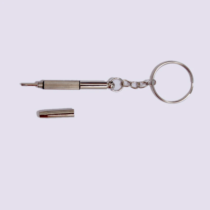 3 In 1ซ่อมแว่นตาไขควงพวงกุญแจแบบพกพา Precision ไขควงเครื่องมือสำหรับแว่นตา,แว่นตากันแดด,นาฬิกา,โทรศัพท์มือถือ