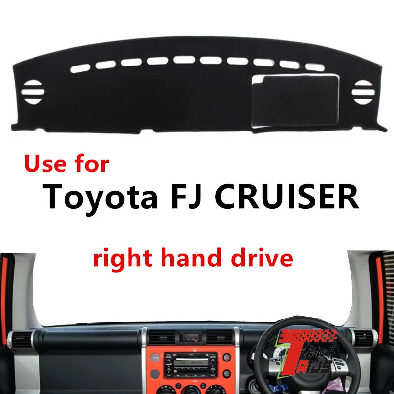 TAIJS Factory Dust resistant New Design Polyester Fiber Car Dashboard Cover For TOYOTA FJ CRUISER Right hand drive