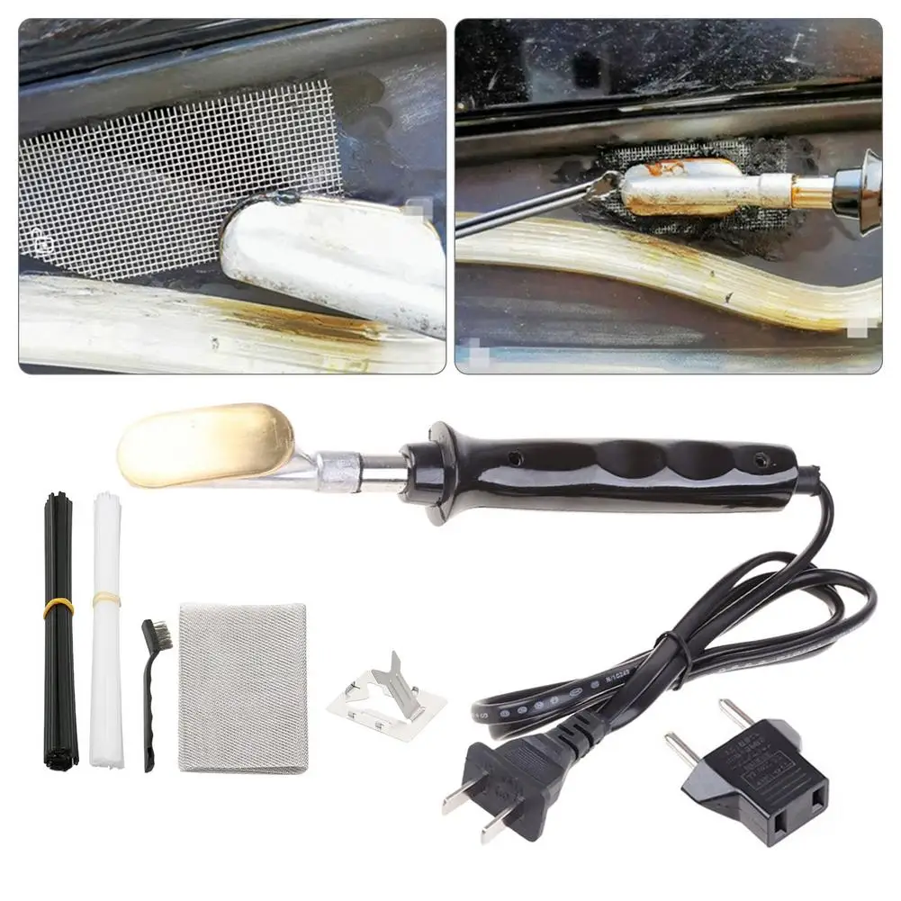 

60W 220V Plastics Crack Repair Spatula Smoothing Tool Electric Soldering Iron With Plastics Handle For Car Bumper Repair