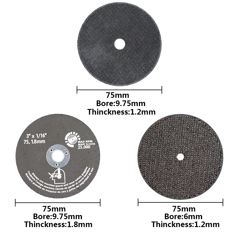 2/5pcs 75mm Grinding Wheel Cutting Discs 75mm Circular Saw Blade For Metal Cutting Fiber Cutting Disc Abrasive Tools