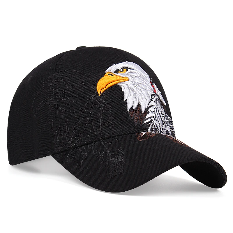 Unisex Eagle Embroidered Snapback Hip Hop Hats Tactical hat Baseball Cap Adorable Sun Caps Fishing Hat for Men Women