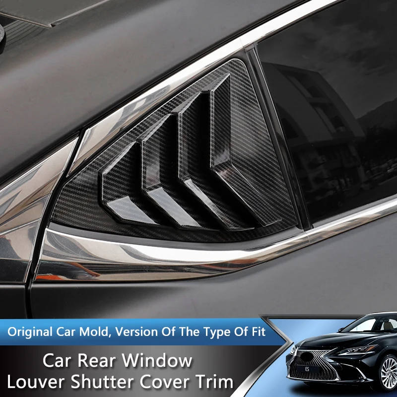 

TAJIAN Car Rear Side Window Louver Shutter Cover For Lexus IS300 250 200T 13-19 1Pair Quarter Window-shades Trim Accessories