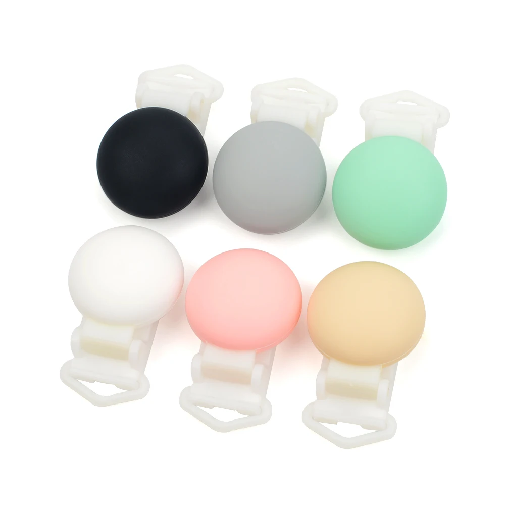 LOFCA Silicone Round clips 1Pcs Jewelry creation clip Pendant necklace accessories clip MultiColor DIY Necklace Pendant Making