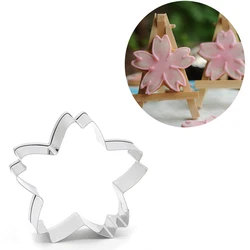 Cherry Blossoms Cookie Cutter Stainless Steel Biscuit Knife Baking Fruit Kitchen Mold Embossing Printing