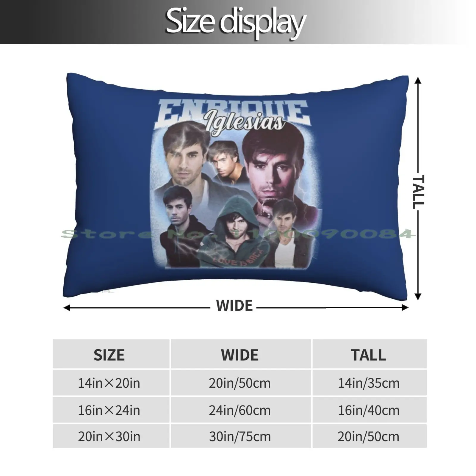 Pu Enrique Tri Iglesias Na5 Tour Pillow Case 20x30 50*75 Sofa Bedroom Outriders Logo Outriders Characters Outriders Vintage