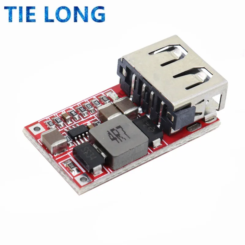 6-24V 24V 12V to 5V USB Step Down Module DC-DC Converter Phone Charger Car Power Supply Module Efficiency 97.5% Buck Module