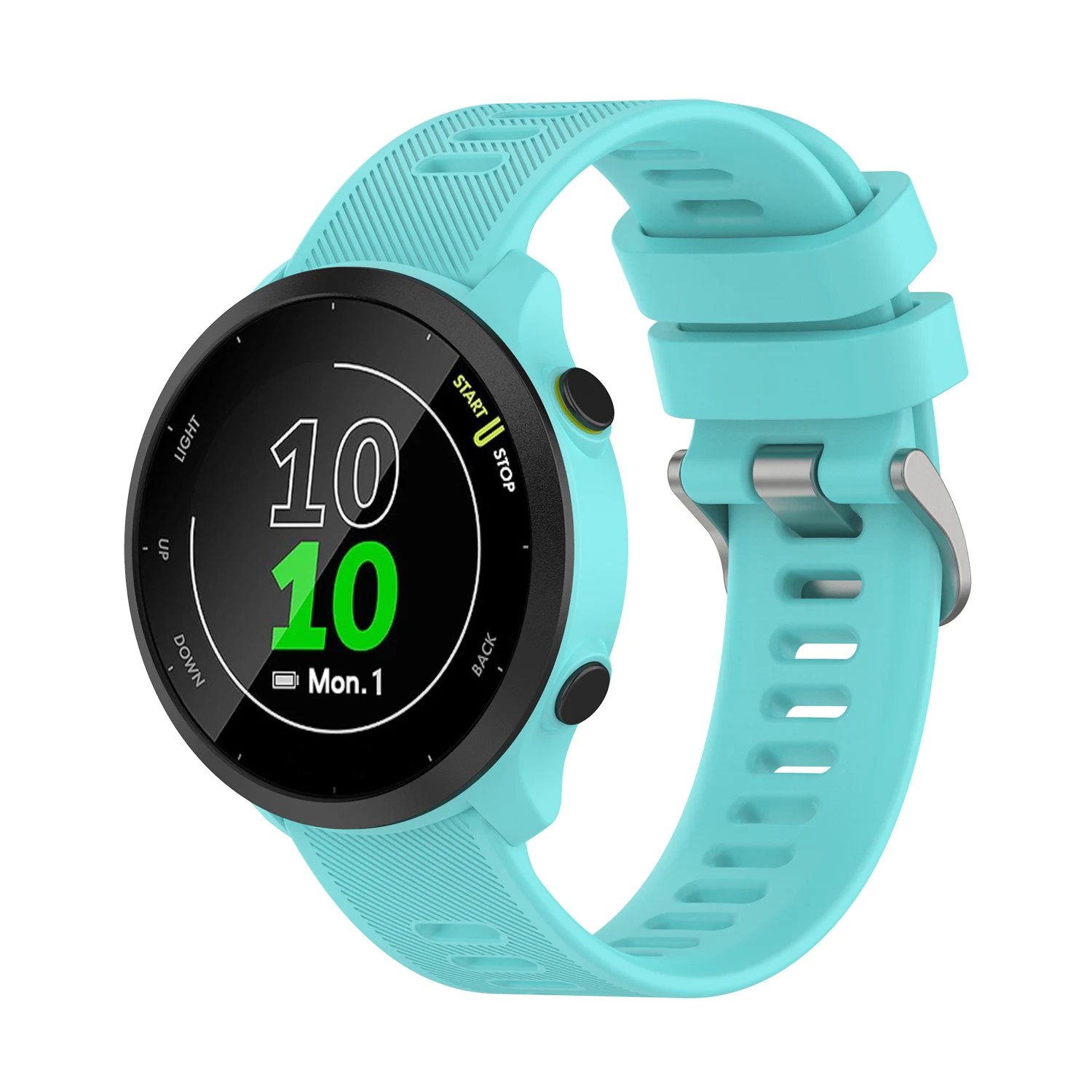 Pulseiras de relógio 20mm, pulseiras de silicone para garmin forerunner 158 mão