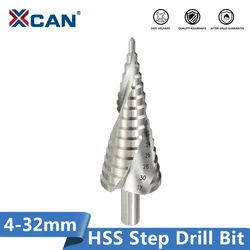 XLilStep-Foret conique étagé HSS, rainure en spirale, coupe-trou pour bois et métal, outils de proposition de noyau, 4-32mm