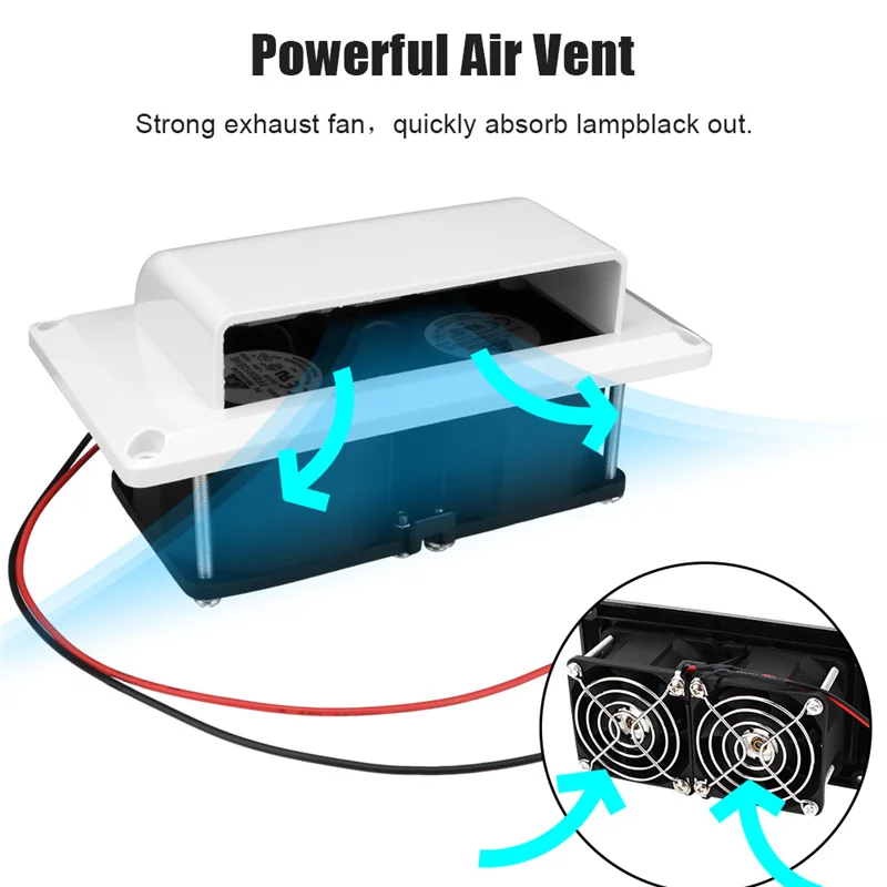 Exhaust Fan for RV Camper Trailer Motorhome Boat Marine Yacht 12V 25W Caravan Side Auto Air Vent Ventilation Car Accessories