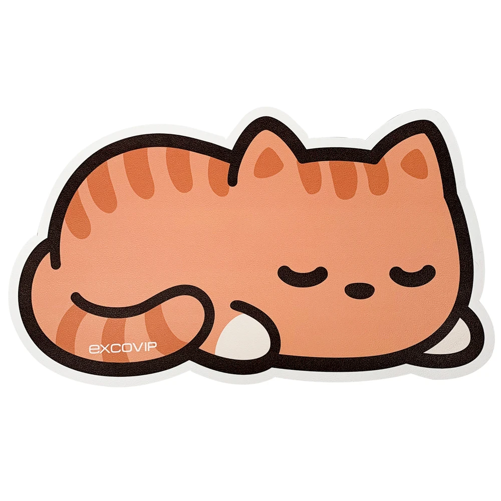 EXCO Cute Cat Gaming Mouse Pad Animal Waterproof Pu Game Mouse Mat Gamer Mousepad for PC Computer Laptop Accessories New Gift