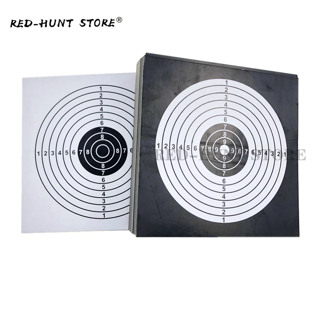 New 100pcs Target Papers 14x14 Tactical Vertical Square Target Airsoft Gun Slingshot Bullet for Hunting Shooting Accessories