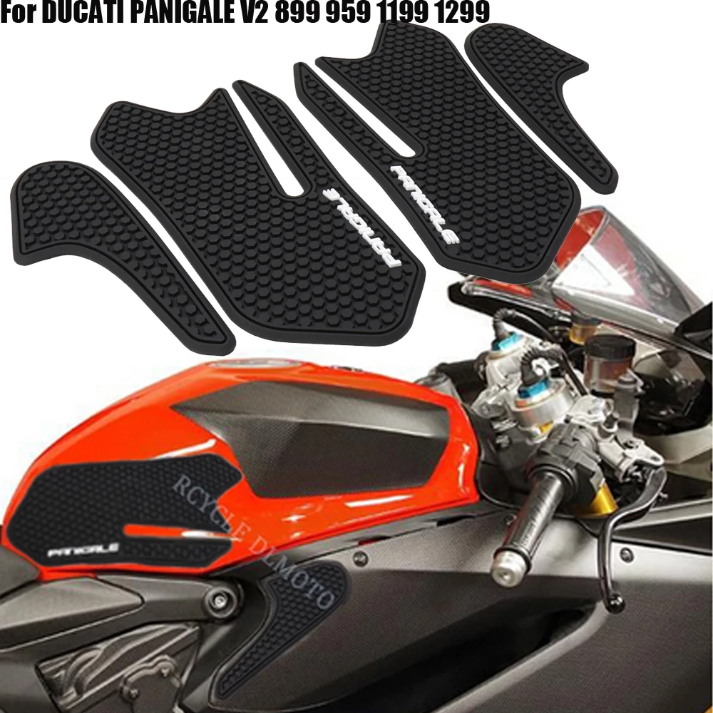 

Motorcycle Anti Slip Tank Pad Gas Knee Grip Traction Side Protector Stickers For DUCATI PANIGALE V2 899 959 1199 1299