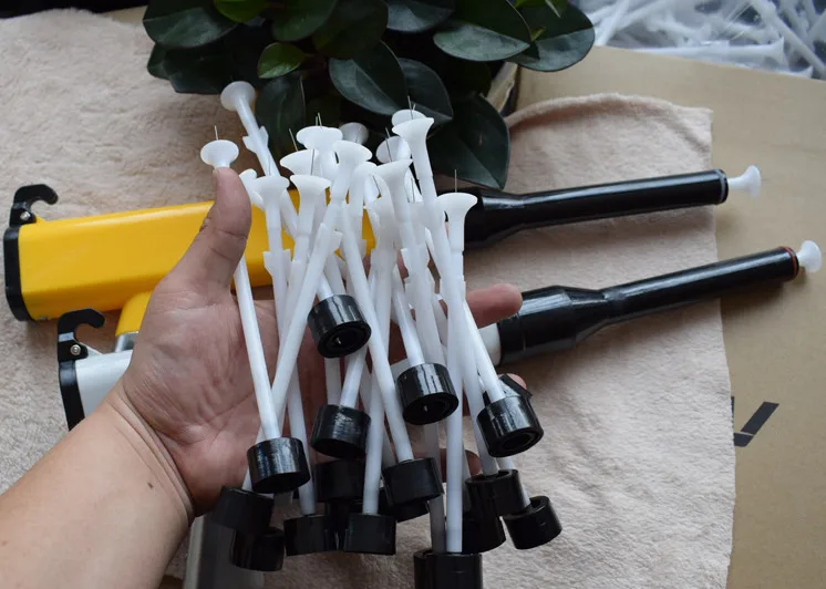 Pistola a spruzzo elettrostatica accessori testa pistola ago di scarico macchina a spruzzo pistola a spruzzo polvere sedile conduttivo 10pz