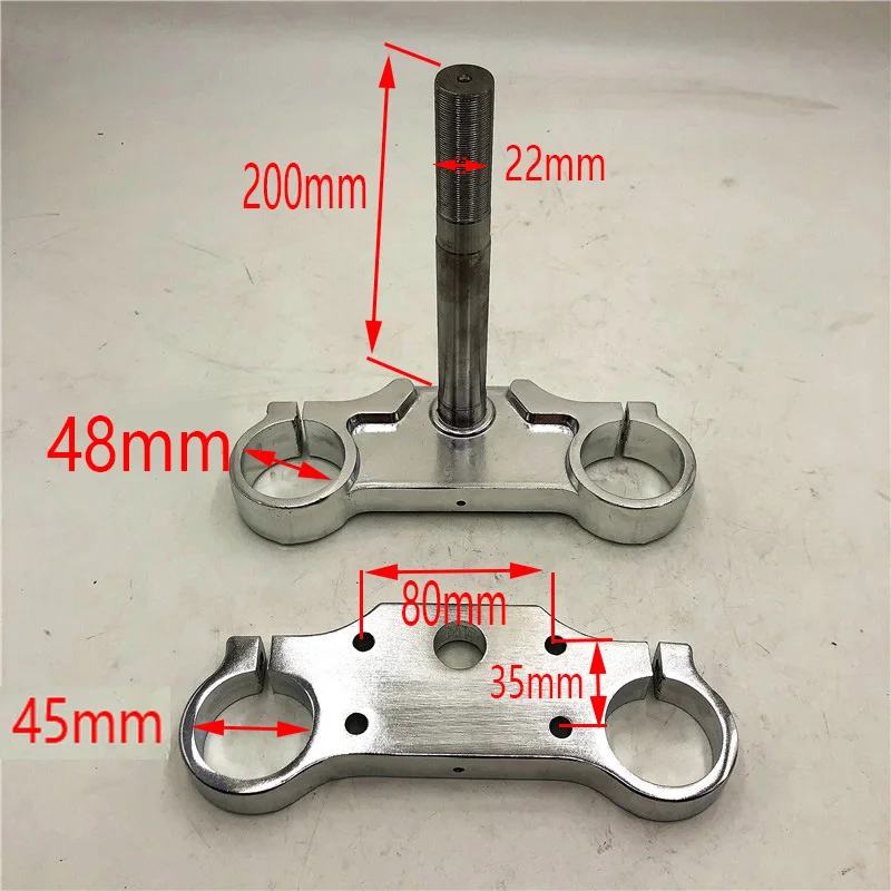 710MM Front Inverted fork shock absorption 45MM/48MM with device upper and lower plate for Chinese Dirt pit bike CRF KLX