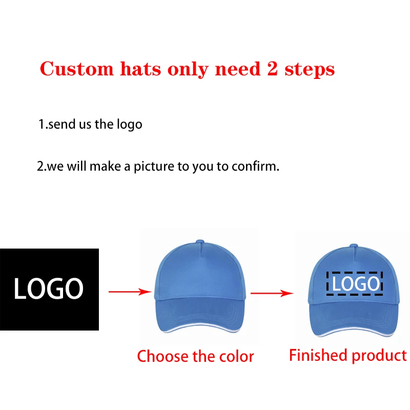 Multicolor golf caps, baseball caps, peaked caps, sports sunshade, pure cotton, five-piece air holes, high-end custom logo hats