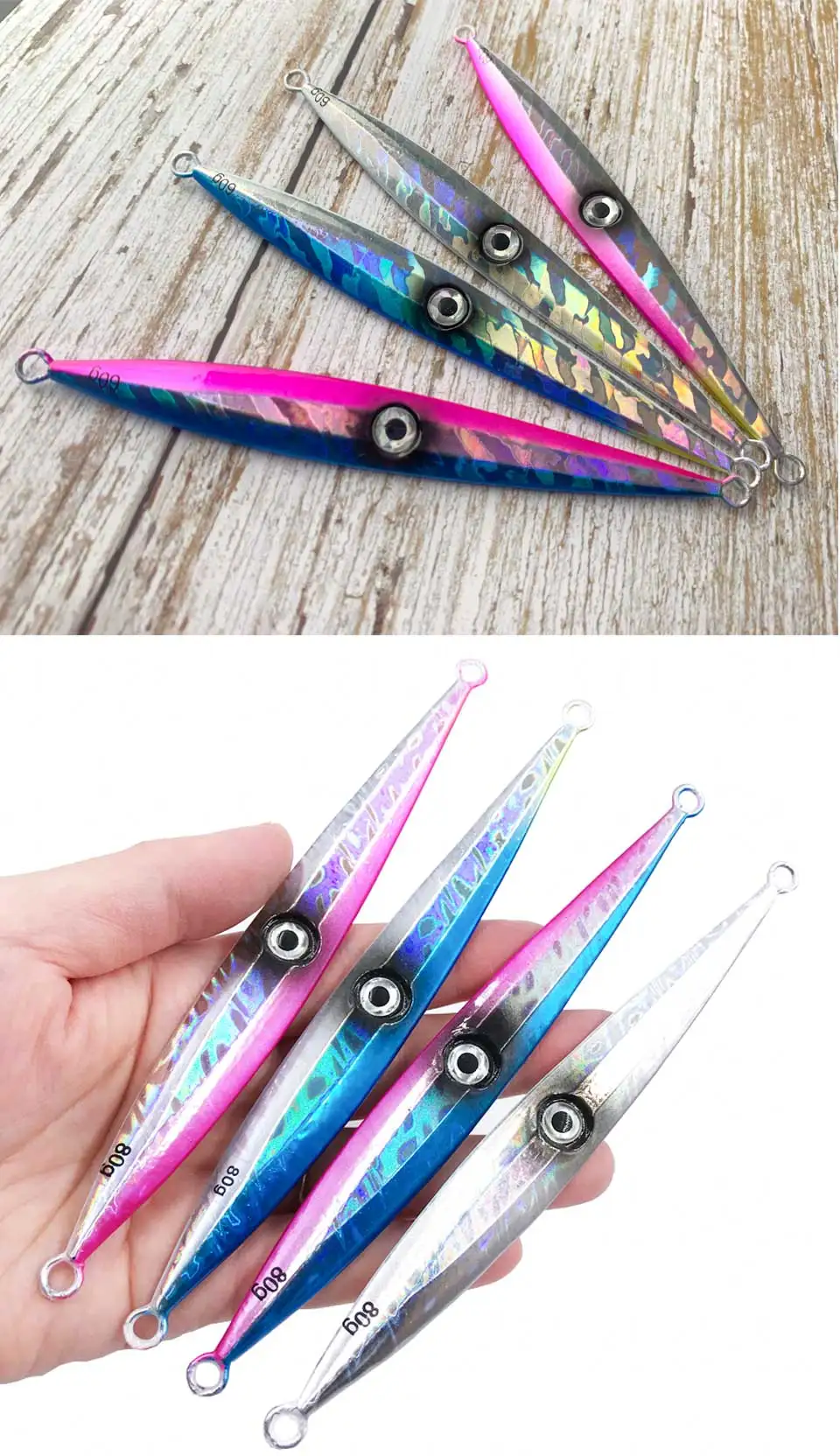 OBSESSION J15 40g-500g Sea-bream Slow Sinking Jigging Lure Seabass Fishing Saltwater Bait Carp Trout Fishing Jigbait Assist Hook