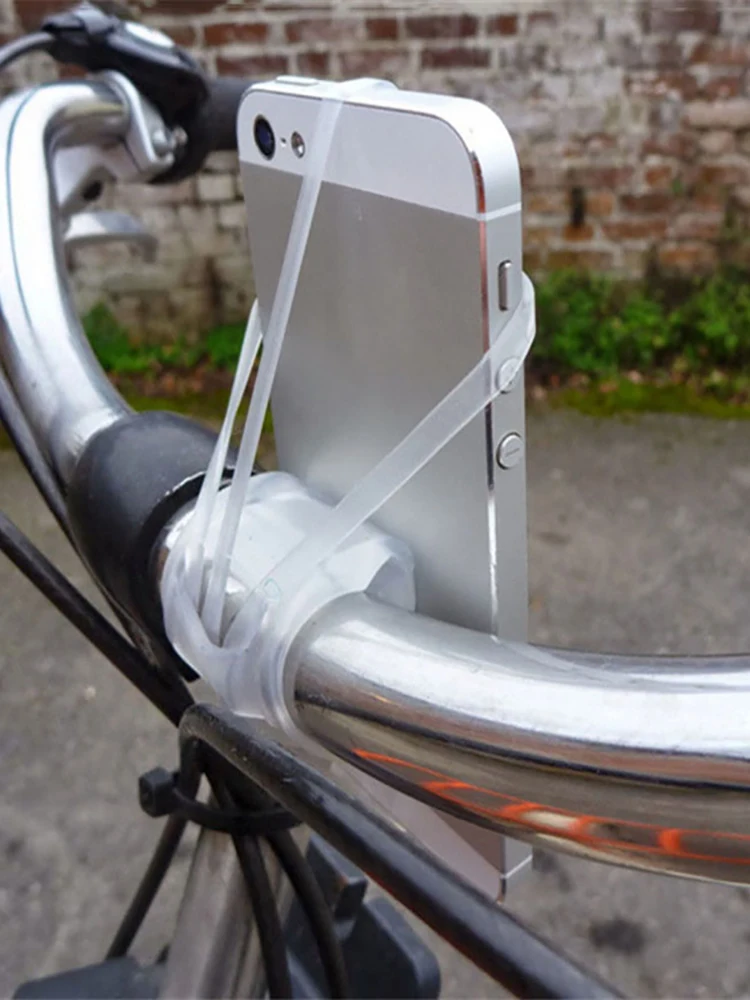 AliExpress Bicycle Phone Mount Mobile Phones Holder Silicone Band Handlebar Mount for iPhone Samsung GPS Cycling Accessories
