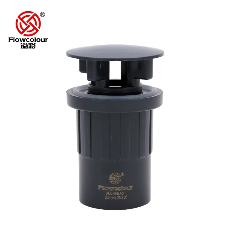 Flowcolour 20mm UPVC Force Drain Coupling PVC Socket Water Tank Aquarium Inlet Outlet Joints Pipe Drainage Connector
