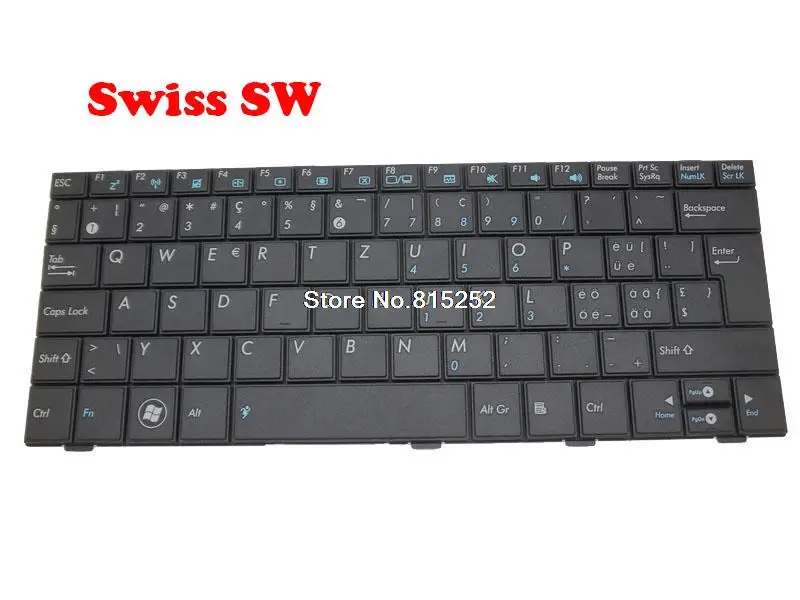 Laptop Keyboard For ASUS EPC 1001HA 1001P 1001PXD 1005HA 1005P 1005PX 1005PXD 1008HA R101 R101D R101X SW Swiss  0KNA-192SF01