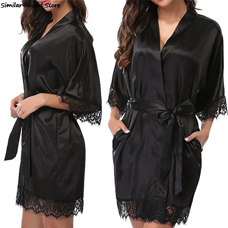 Underwear Robe Underwear Sexy Nightwear Lingerie Lace Solid Silk Nightgown Dresses Nighte Dress Cotton Sleepwear