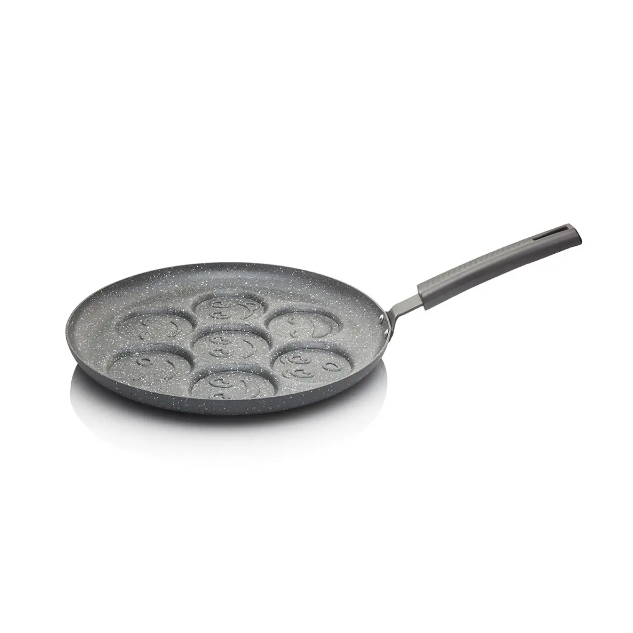 EWS-GRAY SMILING FACE PANCAKES shaper