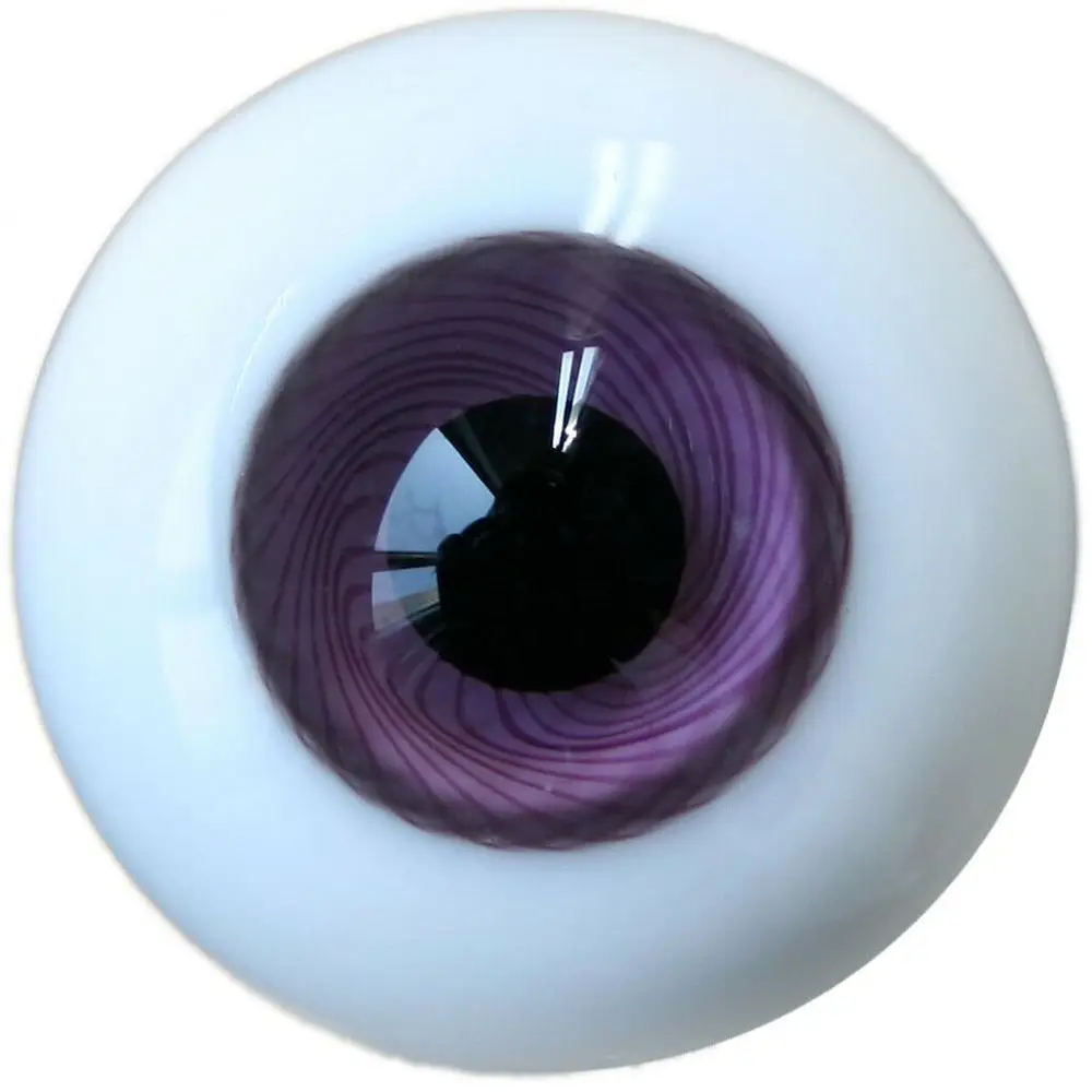 [wamami] 6mm 8mm 10mm 12mm 14mm 16mm 18mm 20mm 22mm 24mm Purple Glass Eyes Eyeball BJD Doll Dollfie Reborn Making Crafts