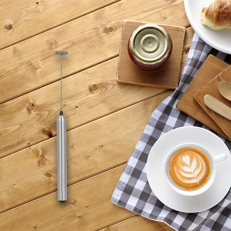 Hoodakang espumador de leite elétrico, cafeteira, cappuccino, misturador de espuma, batedor de ovos, tipo conveniente, pequena potência