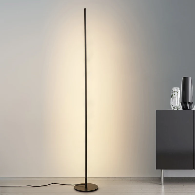 Nordic LED Floor Lamp Stand for Bedroom Bedside Living Room Standing Floor Light Indoor Lighting Home Light Corner Floor Lamps