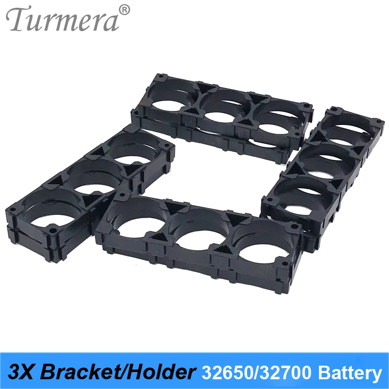 Turmera 3X 32650 32700 Lifepo4 Uchwyt baterii 3X Bezpieczny antywibracyjny plastikowy wspornik do akumulatora 12V 36V 8 sztuk