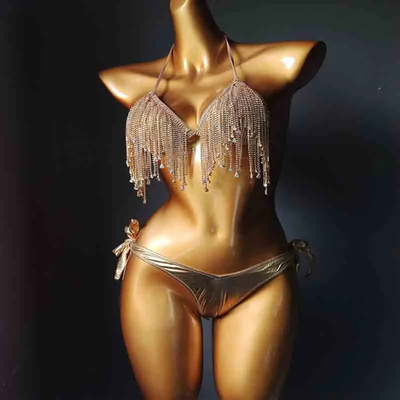 2020 venus wakacje diamentowe frędzle bikini set sexy kobiety stroje kąpielowe rhinestone strój kąpielowy bling kamienie nowe letnie stroje kąpielowe