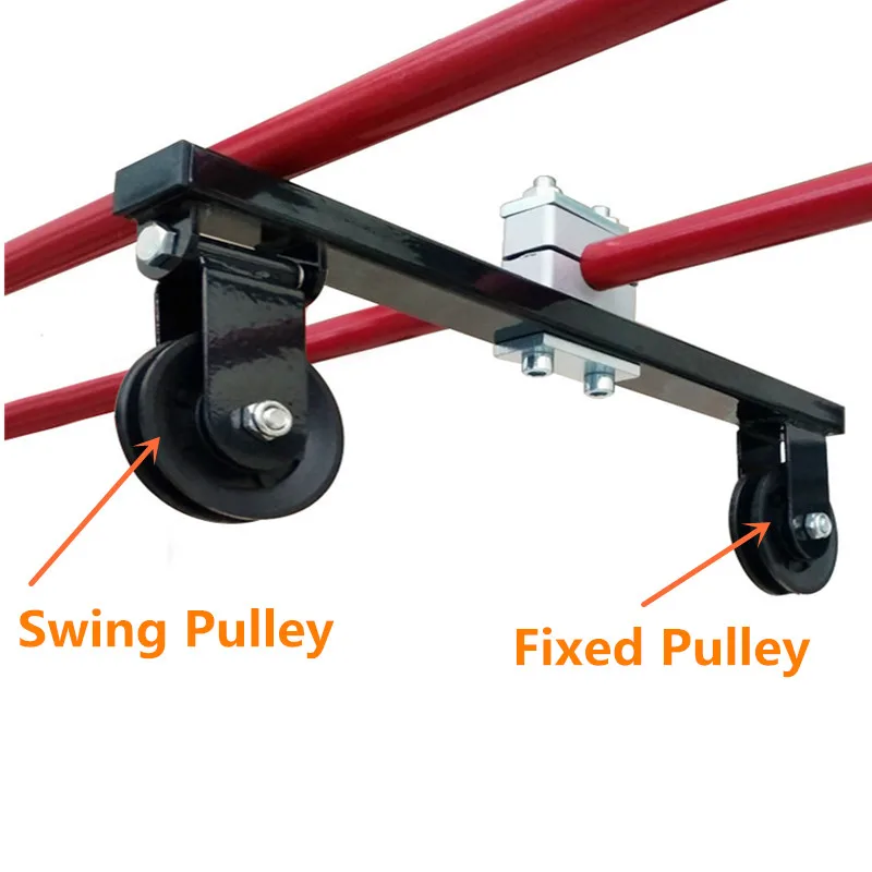 Fitness fai da te Pulley Cable Machine System per tubo metallico rotondo Home Pull Down accessori per allenamento palestra caricamento attrezzatura