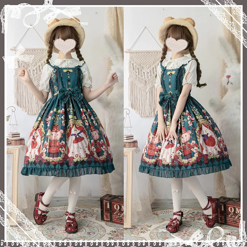 Süße prinzessin lolita kleid vintage spitze bowknot peter pan kragen hohe taille viktorianischen kleid kawaii mädchen gothic lolita jsk loli