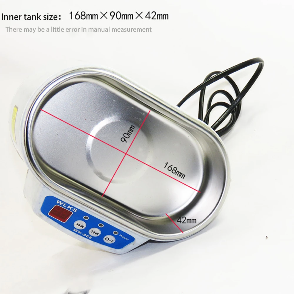 30 واط/50 واط المنزل بالموجات فوق الصوتية الأنظف تنظيف المحمولة الموجات فوق الصوتية غسالة خزان موجة مجوهرات نظارات الفولاذ المقاوم للصدأ مصغرة