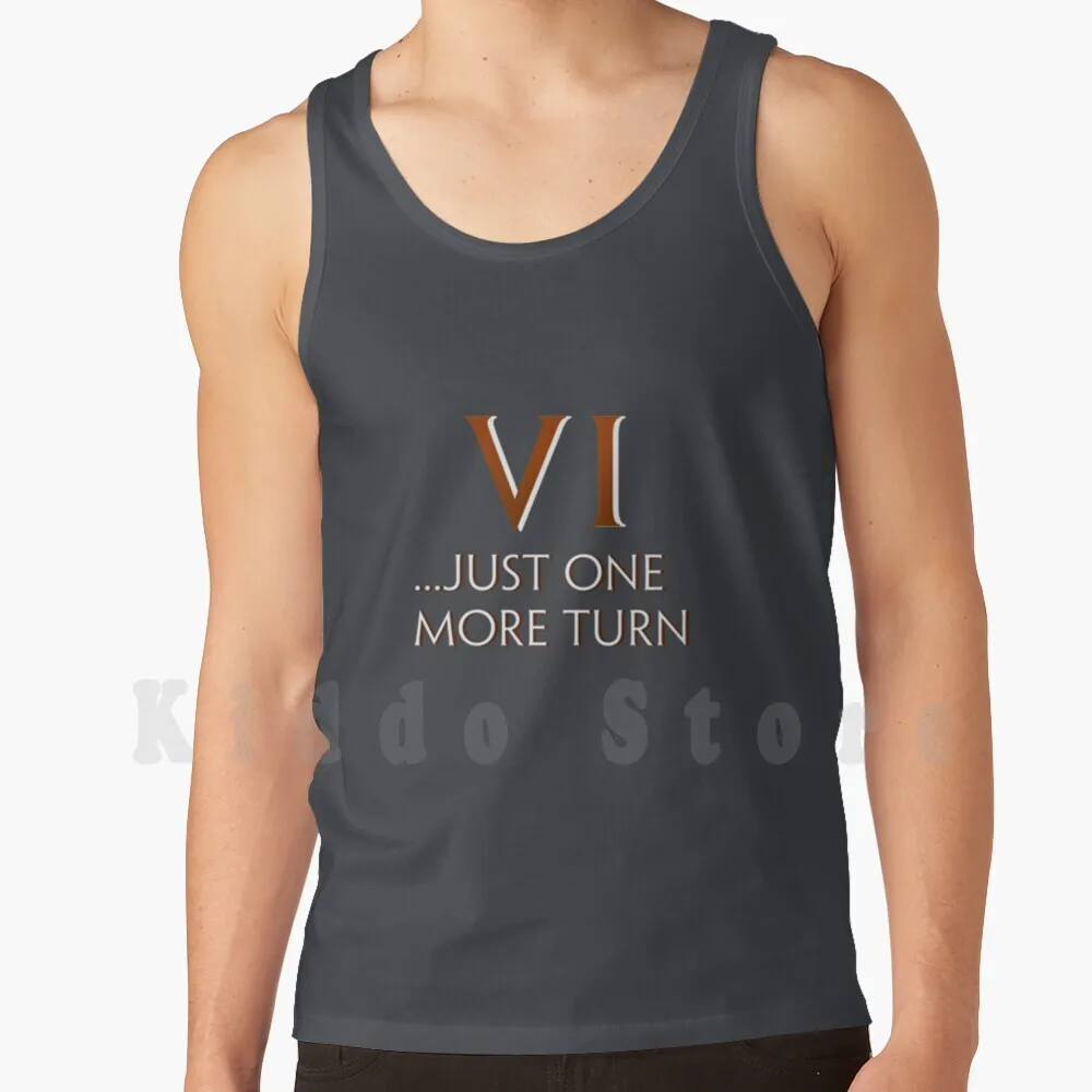 Just One More Turn Tank Tops Vest Sleeveless Civ Vi Civilization 6 Civ 6 Civilization Vi Gandhi India Gandhi