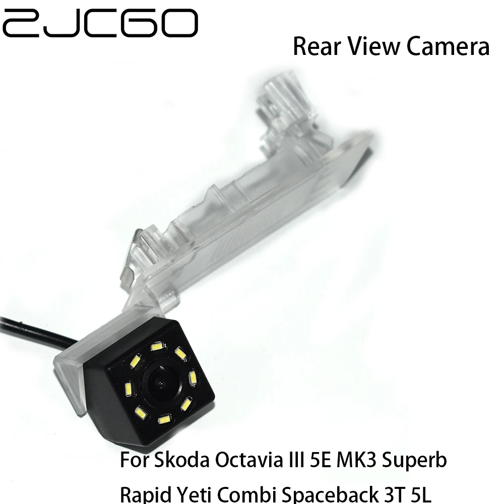 

ZJCGO Car Rear View Reverse Back Up Parking Waterproof Camera for Skoda Octavia III 5E MK3 Superb Rapid Yeti Combi Spaceback 5L