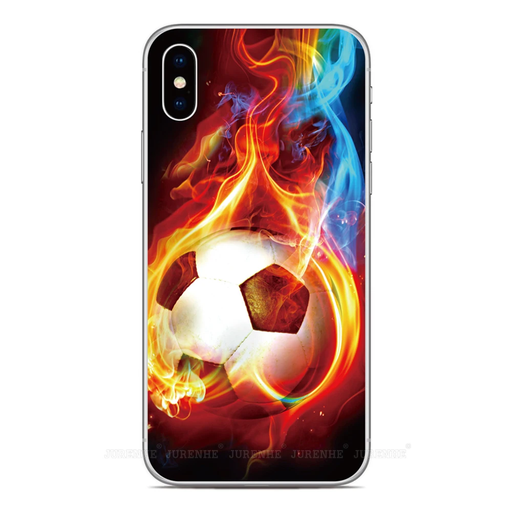 tpu Soft Football Soccer Phone Case For iPhones SE 2020 SE2 SE 2 XR X XS 11 Pro MAX 6 6S 7 8 9 Plus For iPod Touch 7 6 5 Cover