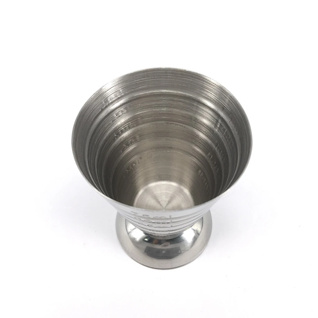 75ML Edelstahl Messen Tasse Cocktail Werkzeug Bar Gemischt Trinken Zubehör 3 In 1 Cocktail Werkzeuge Bar Jigger Tasse