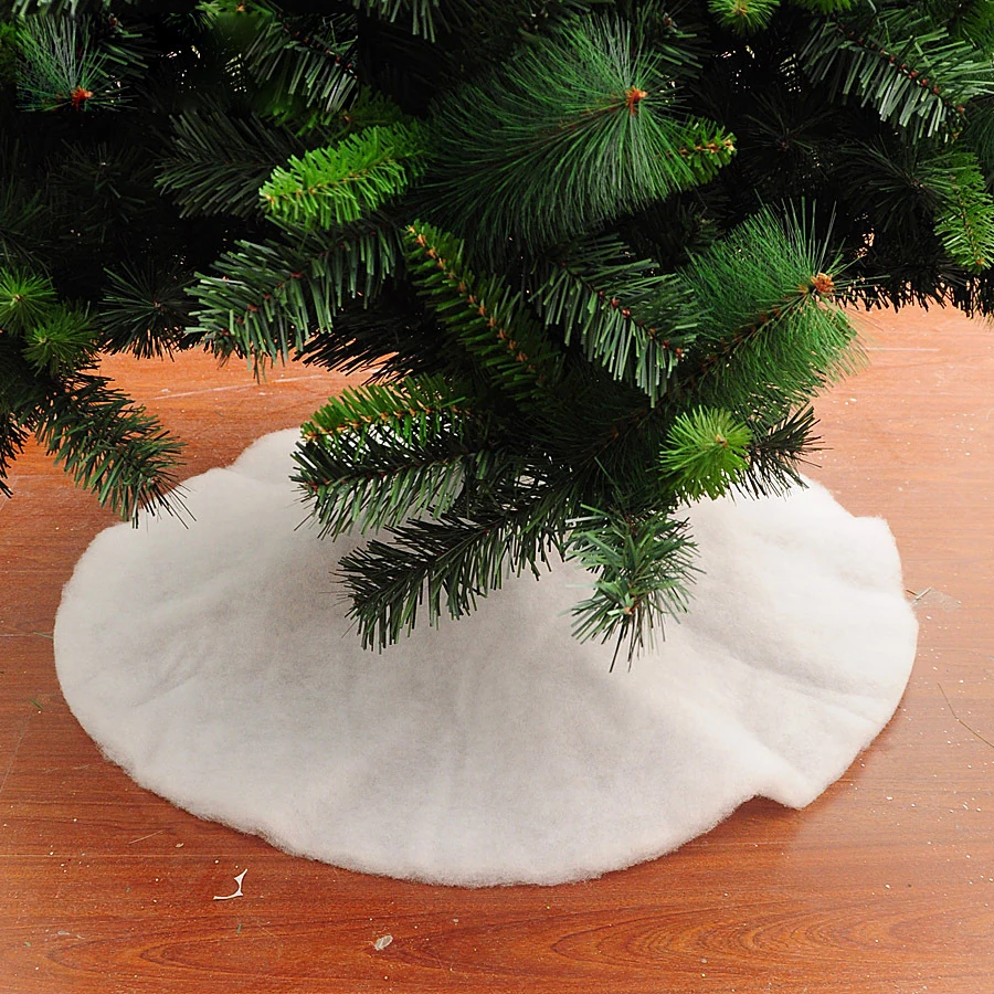 40/ 60/ 70/ 90/120cm Diameter Christmas Tree Skirt White Xmas Carpet Merry Christmas Decorations Ornament New Year Navidad Decor