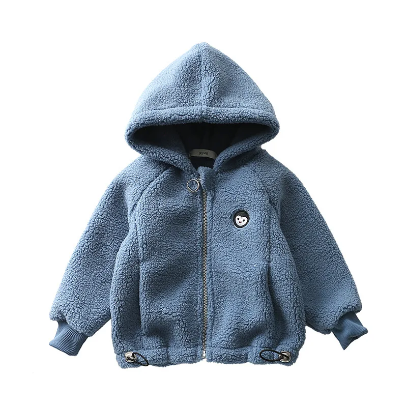 Children's Polar Fleece Jacket 2026 Autumn Winter Kids Thicken Warm Hooded Coat For Baby Boy Girl 2-10 Year Outwear LC288