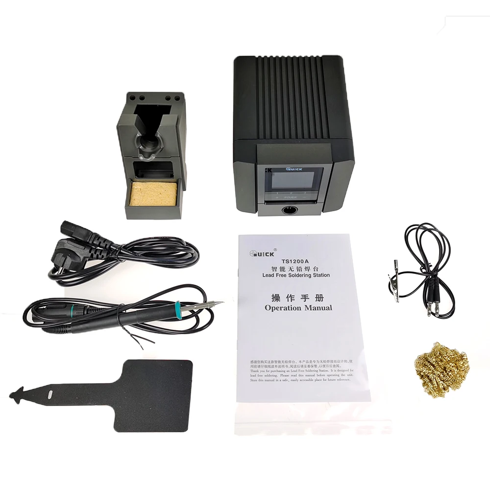 Intelligent Lead-free Soldering Station Electric Soldering Iron 120W Anti-static Temperature Adjustable QUICK TS1200A