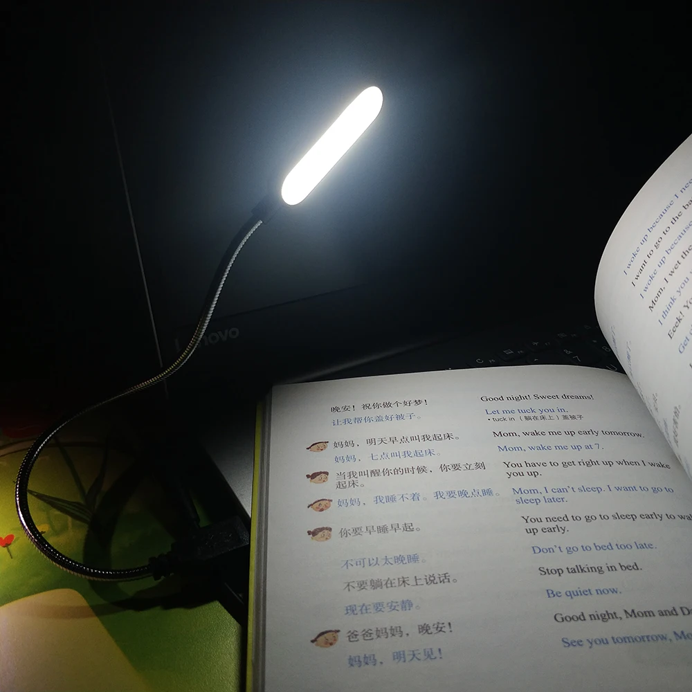 Led Lights Mini Portable USB Book Light 5V Bright LED Lamp Reading Lamp Eye Protection Desk Light for Power Bank Notebook PC
