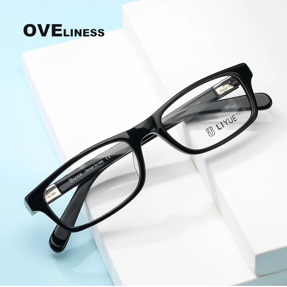 2021 Fashion eyeglasses frames Acetate eye glasses frame men women Optical Myopia Prescription Clear glasses Spectacles eyewear