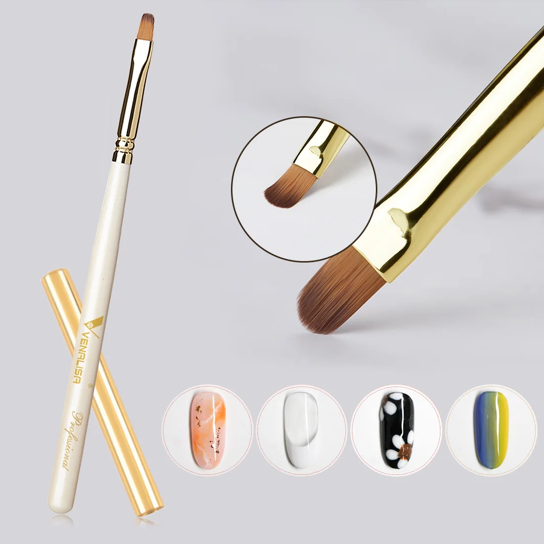 CANNI Nail Pen Professional Nail Art Manicure Tools Mineral Gel Painting Pen High Quality Liner Brush French Nail Design Brush