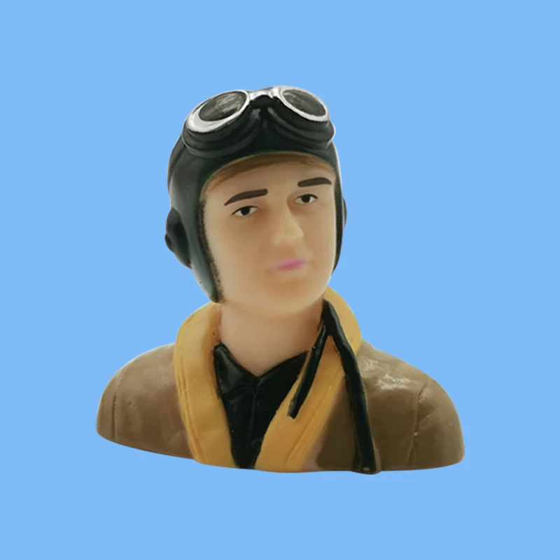 1 Pz 1/6 1/9 Bilancia WWII Piloti Figure Con Cappello Modello Giocattolo Per RC Aereo Accessori Hobby Colore Marrone Verde Esercito