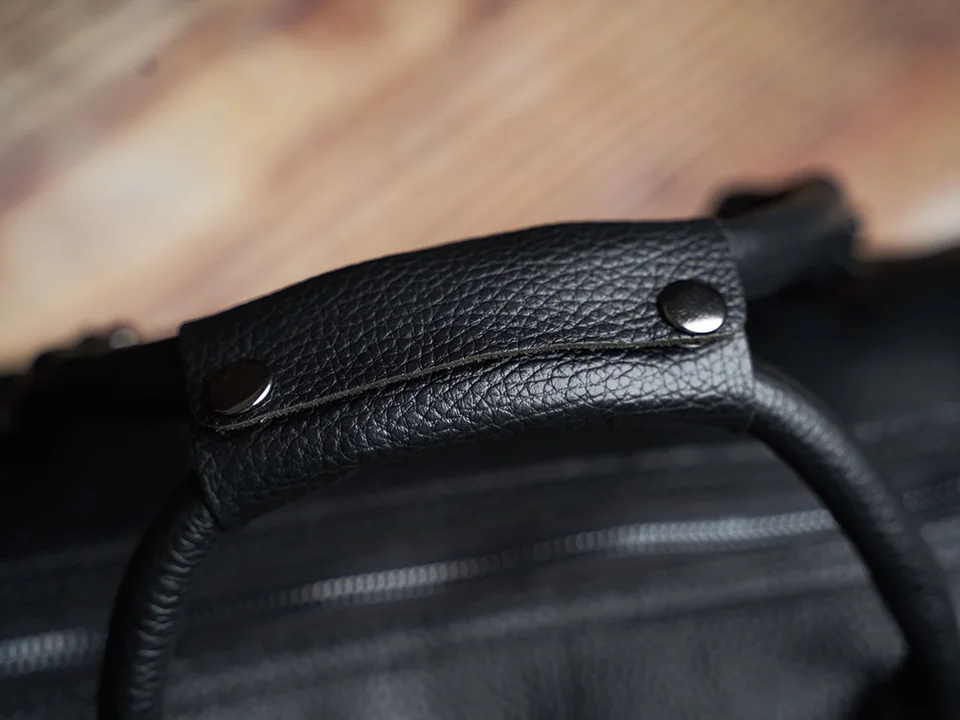 Männer Reisetasche Aus Echtem Leder Casual Hand Gepäck Tasche Hohe Kapazität Duffle Schulter Schuh Tasche Für 17 Zoll Laptop NUPUGOO – Detail 15