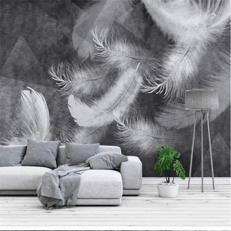 Milofi custom 3D printing mural wallpaper Nordic minimalist hand-painted cartoon airplane children's room background wall