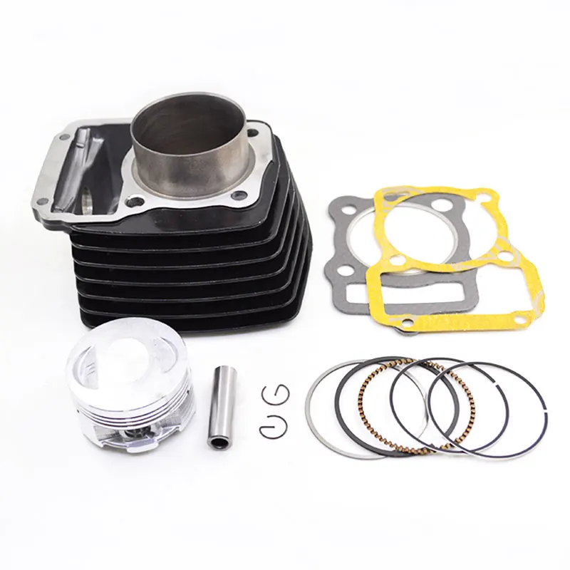 Czarny zespół cylindra motocyklowego STD 56.5mm duża pojemność 62mm do KEEWAY SUPERLIGHT 125 125cc 150cc