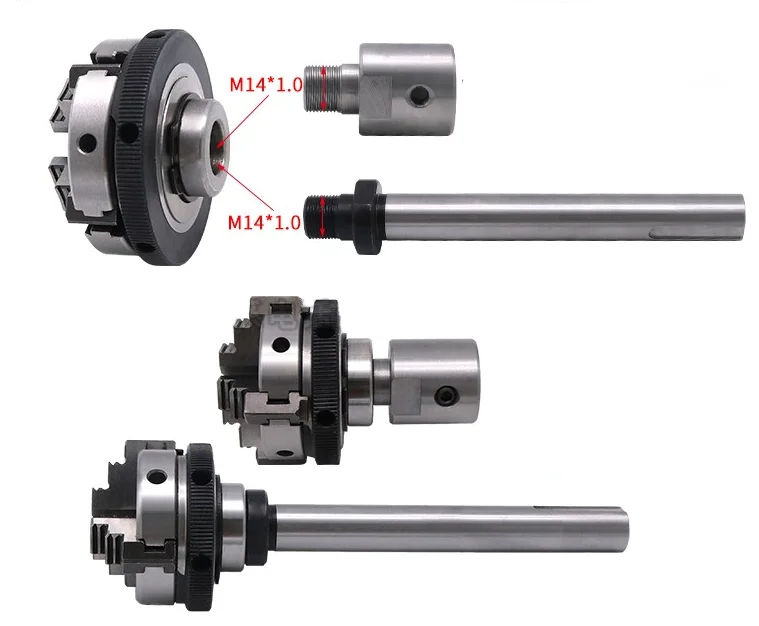 50/63/65 chuck connecting rod, woodworking lathe spindle, diy beads machine