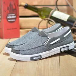 New 2021 Summer Men Canvas Shoes Espadrilles Breathable Casual Shoes Men Loafers Comfortable Ultralight Lazy Boat Shoes